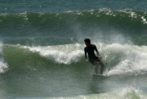 ...another skilled surfer in sight... at Byron Bay