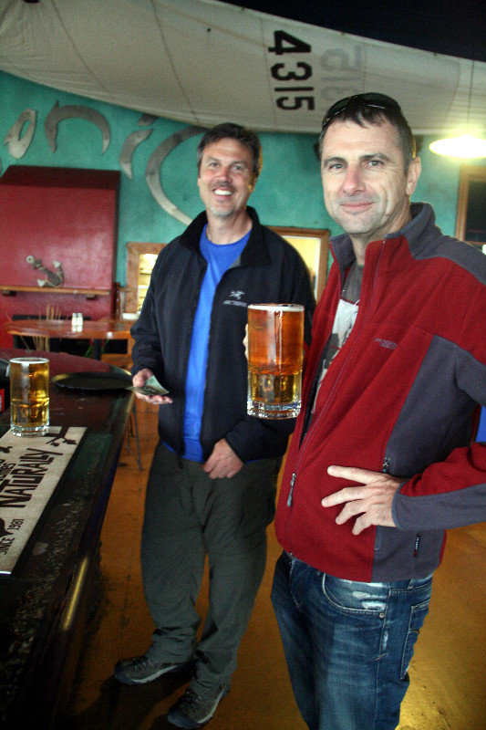 time for a pint... or rather a litre of beer! boys sure are happy :)