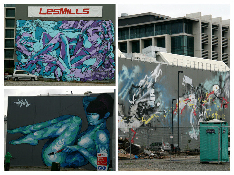 lots of graffiti in Christchurch