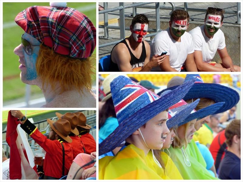 supporting their nations! rugby 7s once again!