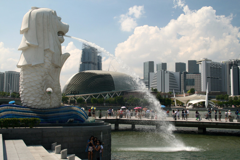 Singapore's symbol, the merlion