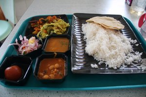 Another tasty meal, this time totally different cuisine! Beautiful thali!