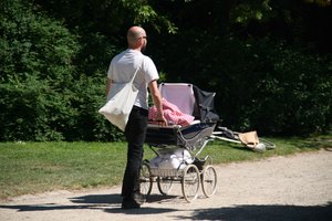 Not only vintage bikes, but many vintage prams in Copenhagen as well!