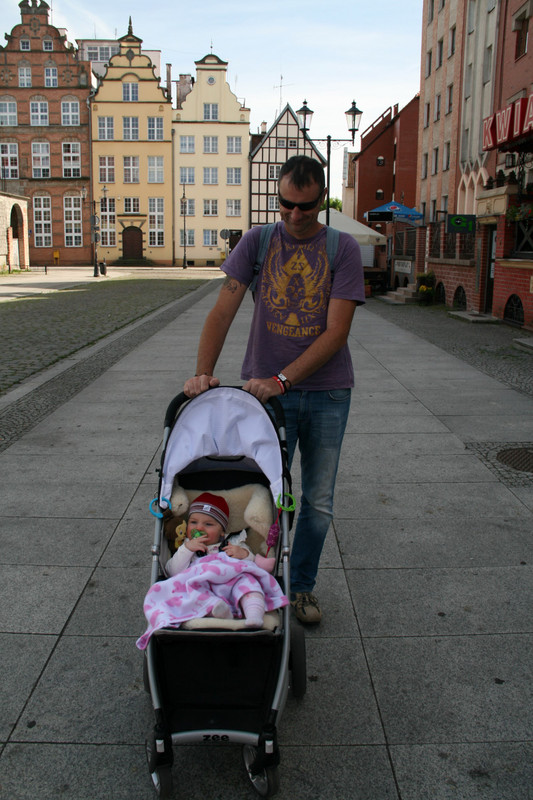 Strolling around the Old Town in Elblag