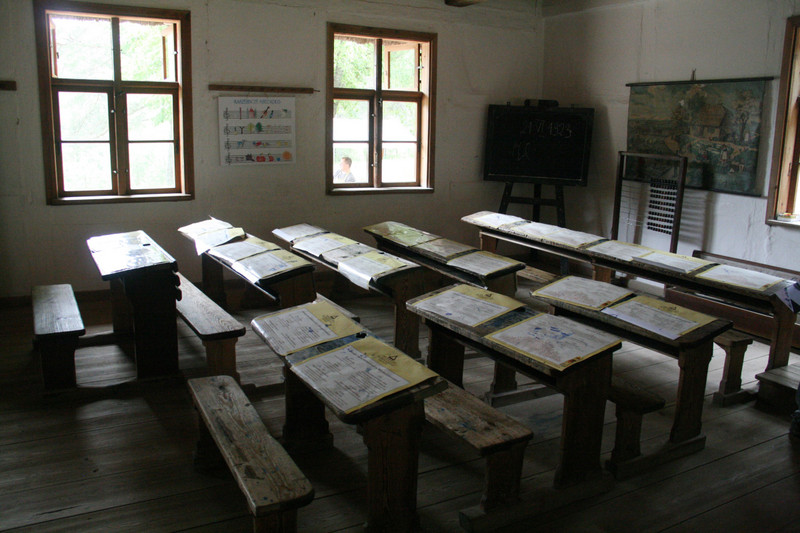 Old clasroom at the Open Air Museum in Wdzydze Kiszewskie