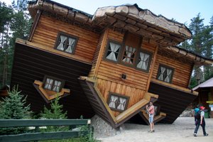 Upside down house in Szymbark