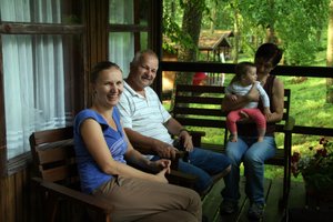 Family time by the Jeziorak lake, Chmielowka