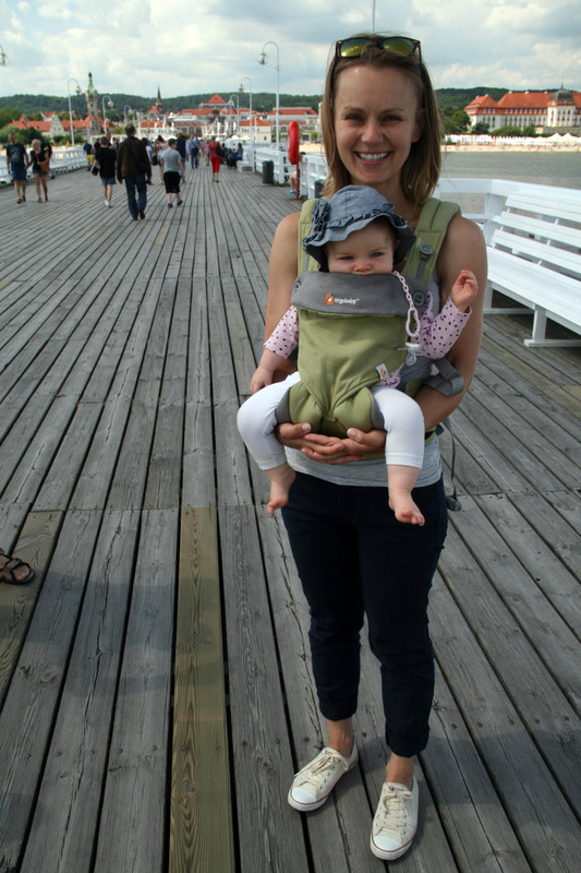 Enjoying a stroll in Sopot, while auntie is performing her duties ;)