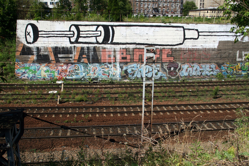 Lots of graffiti in Warsaw