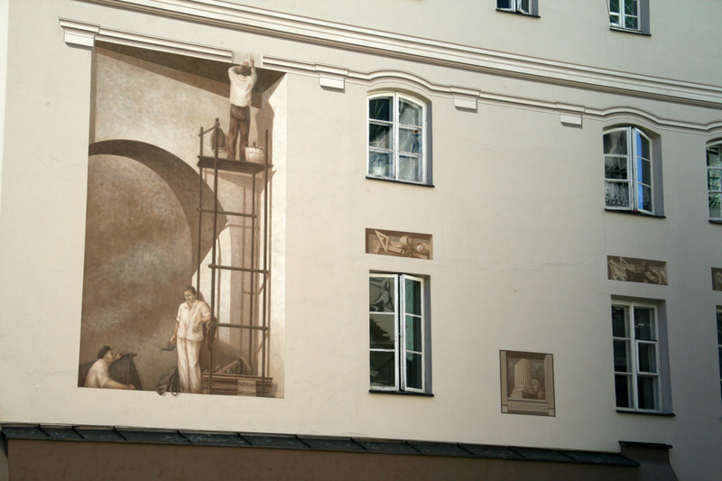 An interesting feature on one of the buildings in the Old Town