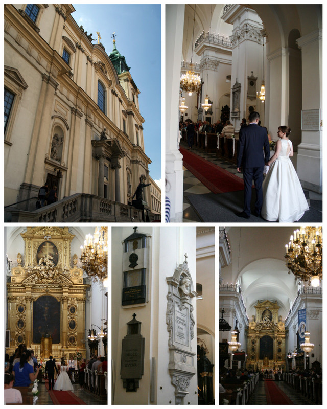 Crashing a wedding at Holy Cross Church in Warsaw