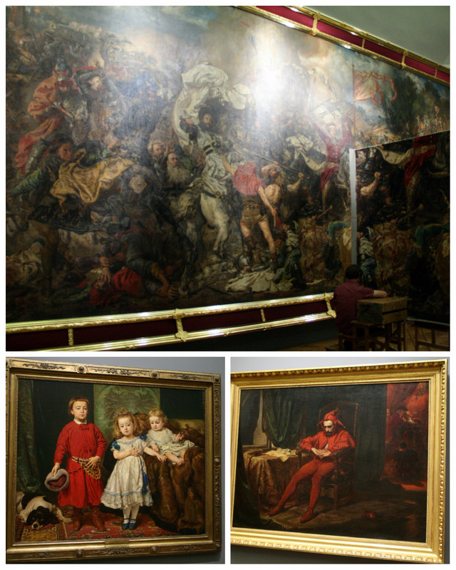 A few of many masterpieces of Jan Matejko on display in the National Museum