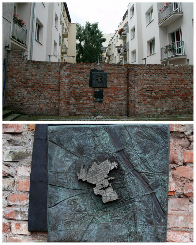The only remaining part of the ghetto wall in Warsaw