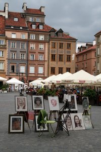 At the Old Town Market Square in Warsaw