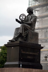 A statue of one of the Great Poles - Mikołaj Kopernik (Nicolaus Copernicus)