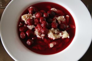 Polish summer treat - cherry soup!