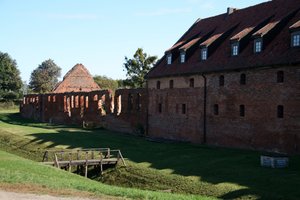 Some parts of the castle are still in ruins, in Malbork