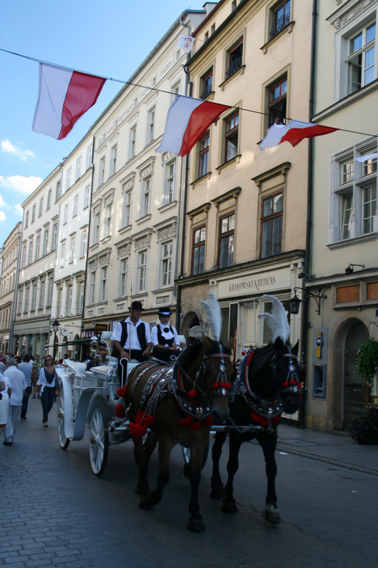 In the Old Town in Krakow