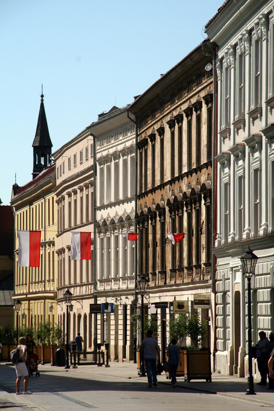 Beautiful old buildings in Krakow