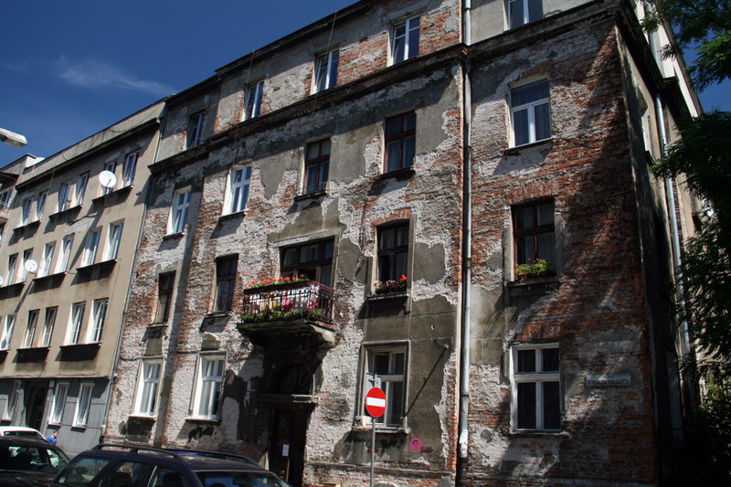 Some buildings still in need of renovation in Kazimierz