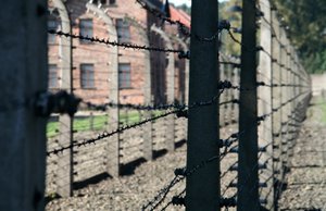 Wired fence in Auschwitz