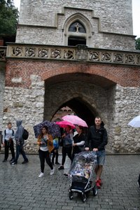 Walking around Krakow in the rain, slightly less fun...