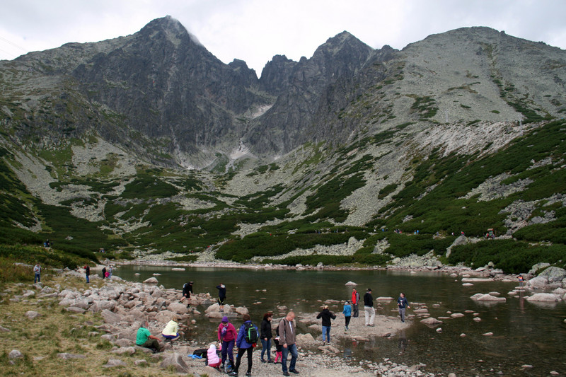 A view of Lomnicki Stit from Skalnate Pleso