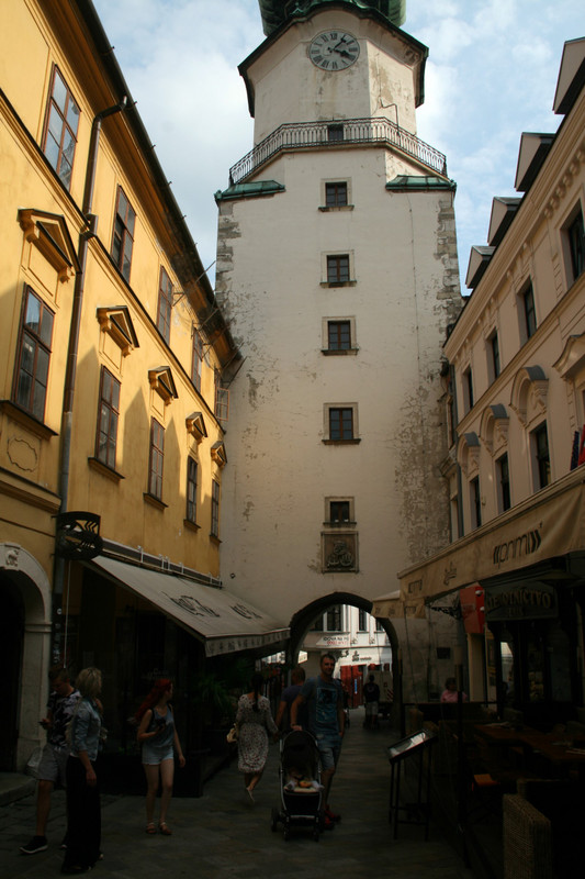 Around Michael's Gate in Bratislava