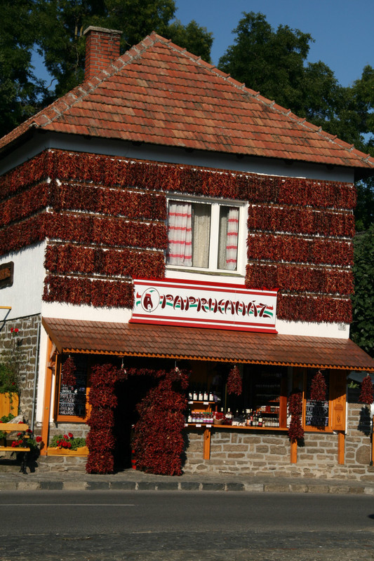 House made of peppers! In Tihany