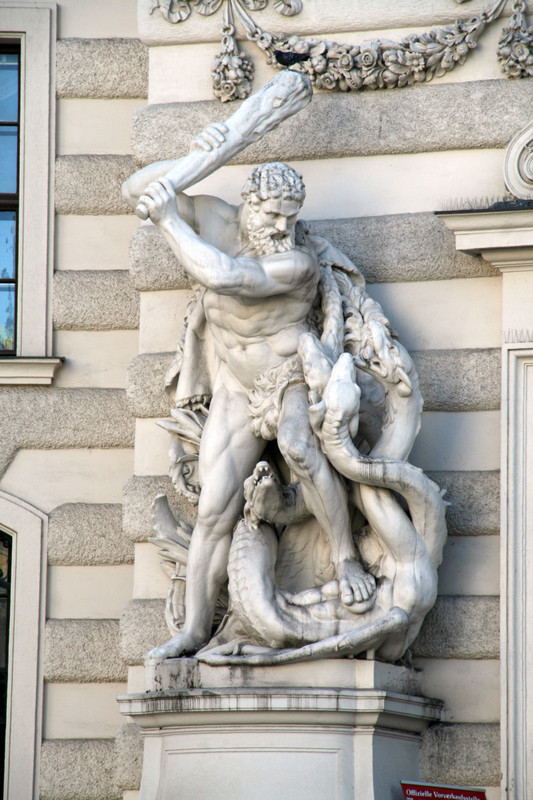Another interesting statue on the Hofburg Palace