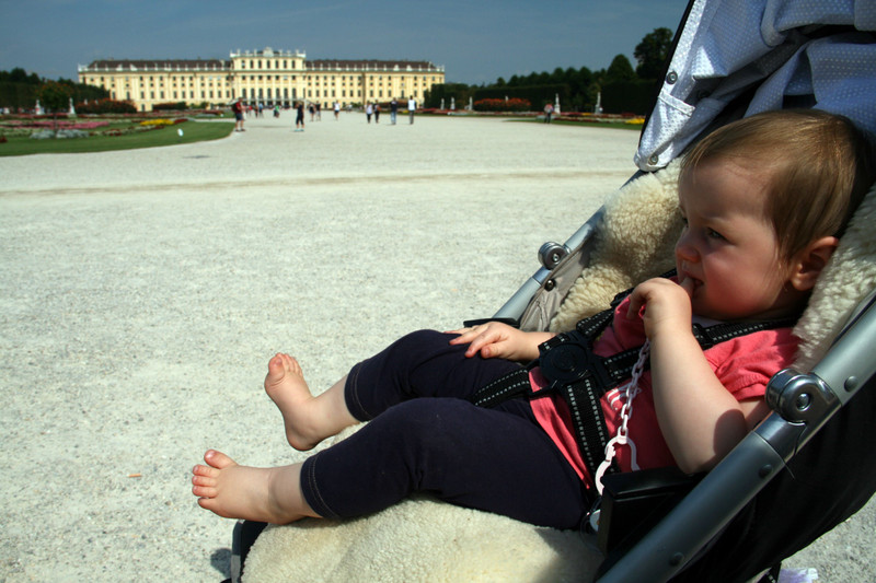 Millie visiting Schonbrunn Palace :)