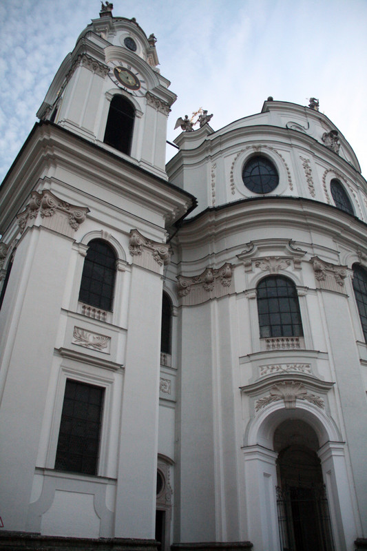 One of many churches in Salzburg