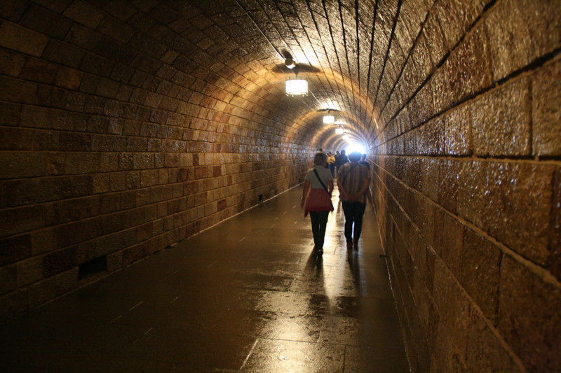 A tunnel into the moountain at the Eagle's Nest