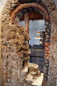 Newly discovered Romanesque arcade at the Hohensalzburg Fortress