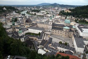 A view of Salzburg from the Hohensalzburg Fortress