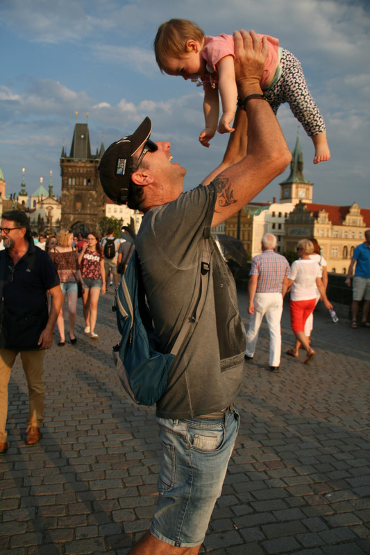 Proud daddy having fun with his daughter :)