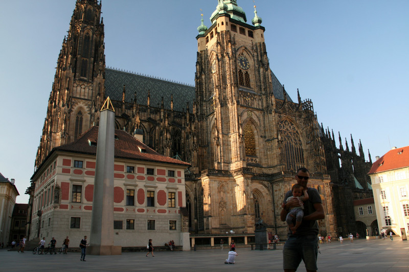 At the cathedral in Prague