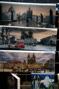 Some nice prints of Prague for sale all around