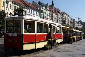 They even have a tram cafe in Prague!