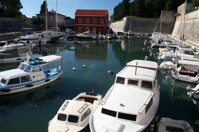 Little port by the city gates in Zadar