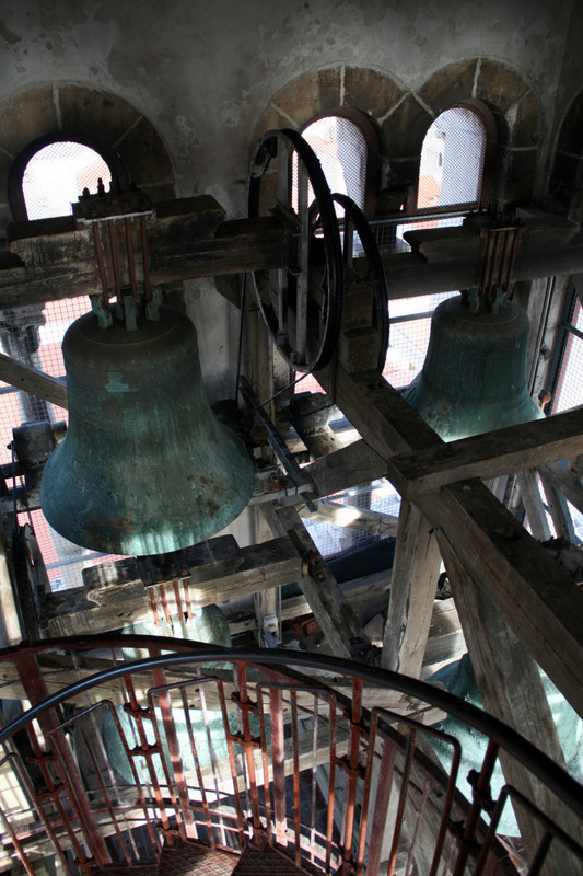 Inside the Bell Tower in Zadar