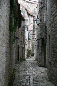 Empty streets of Trogir