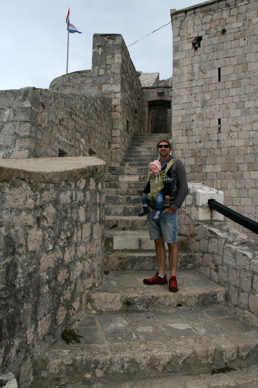 At the fortress in Hvar