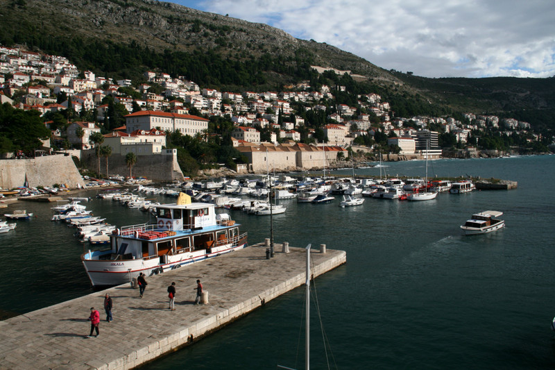 A view of the port from the city walls