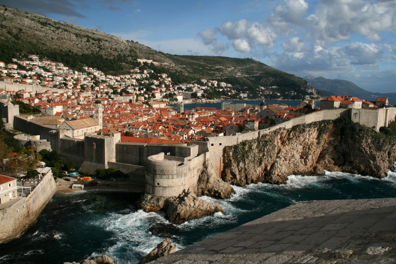 A view of Dubrovnik's Old Town from the fort Lovrijenac 