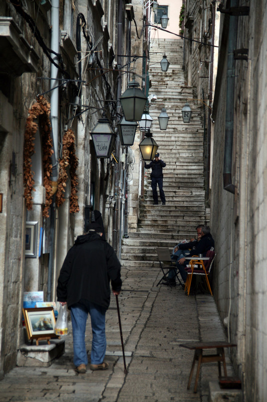 Beautiful streets of the Old Town of Dubrovnik