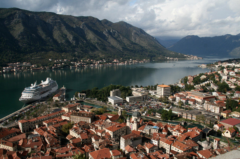 Incredible view of Kotor on the way up to the fortress