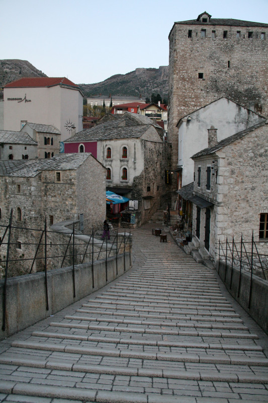 Walking around the Old Town in Mostar