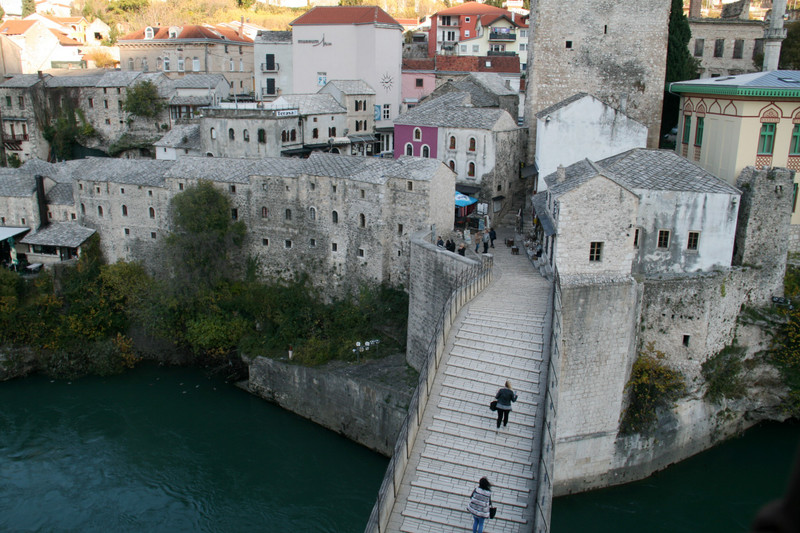 Walking around Mostar