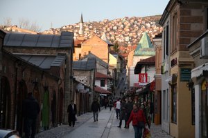 Walking around Sarajevo
